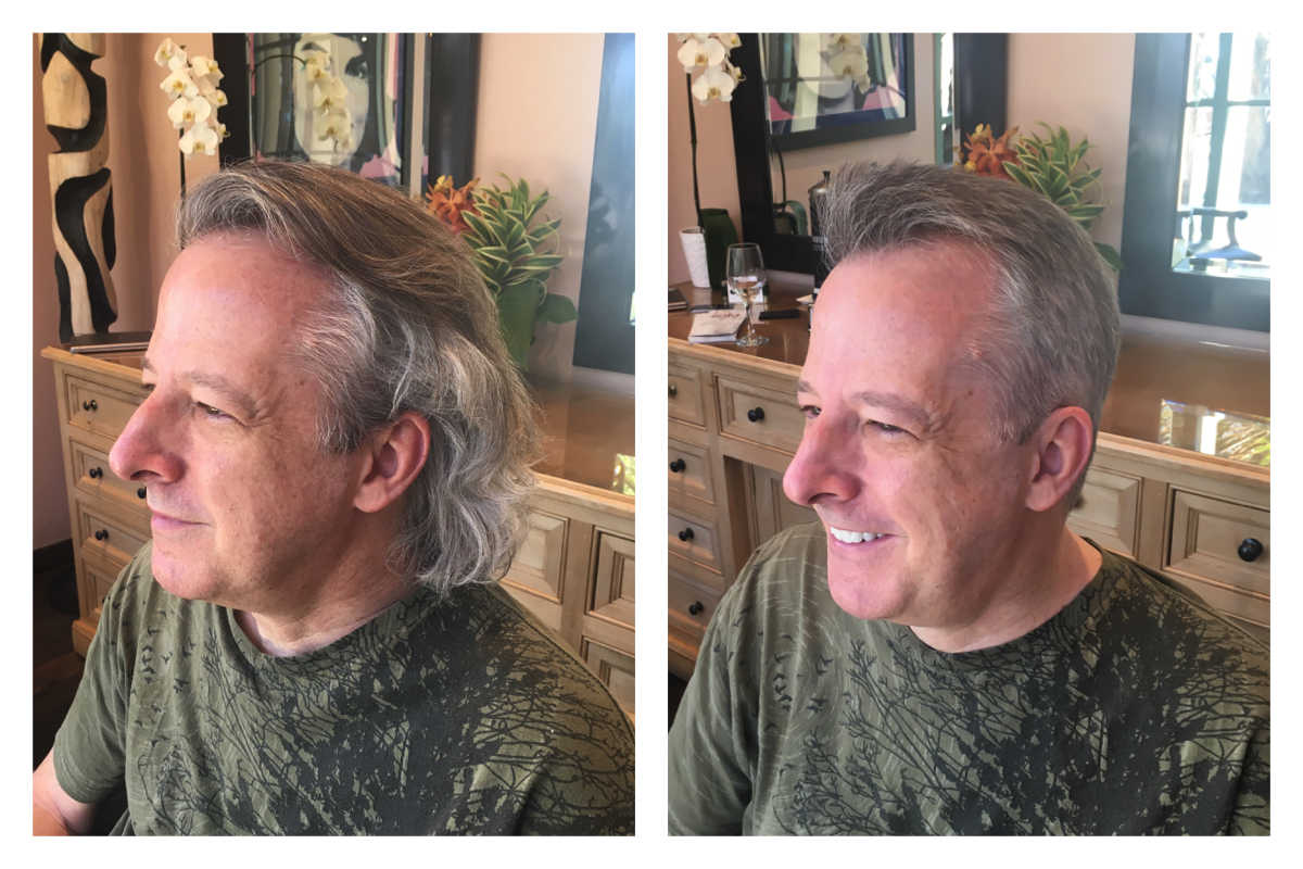 Before and After Mens Short Haircuts